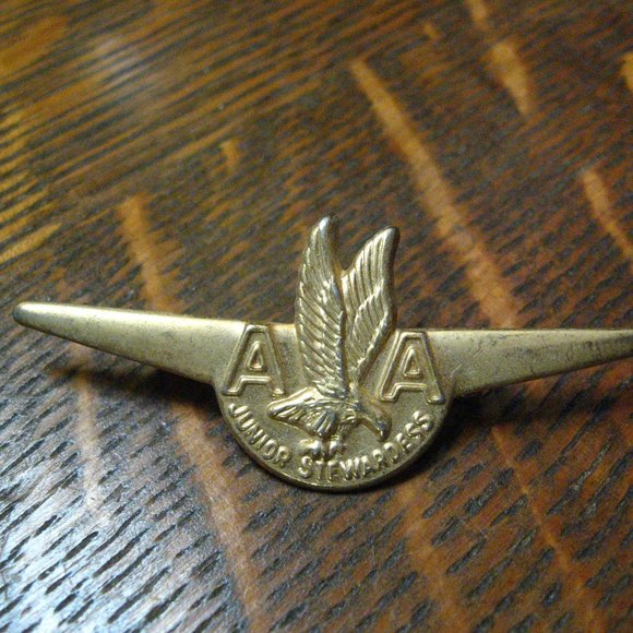 ✈️ American Airlines 1950's Junior Stewardess Wings Pin - Picture 1 of 4